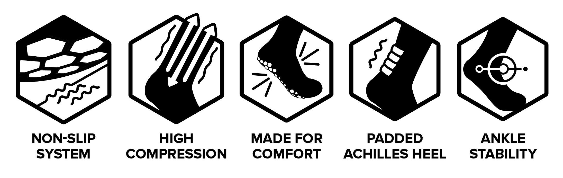 Chaussettes Gravity Performance Grip Socks, coloris variés SENDA 2/3