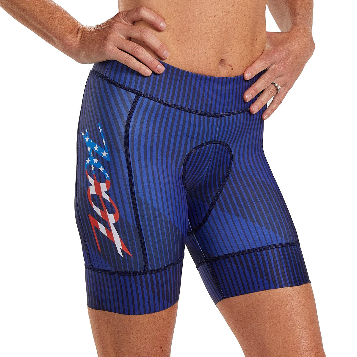 Sporthose Damen LTD Fahrrad Short - Stars & Stripes ZOOT 3/5