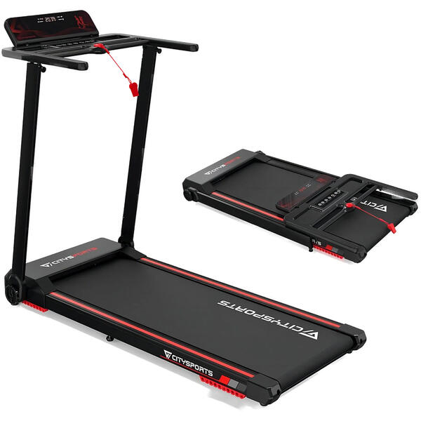 CITYSPORTS Cinta de Correr Plegable 1400W,CITYSPORTS WP9,APP,Bluetooth,Velocidad 1-12km/h