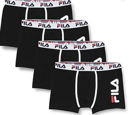 Caleçons homme maille aérée (lot de 4) - Noir - Fila