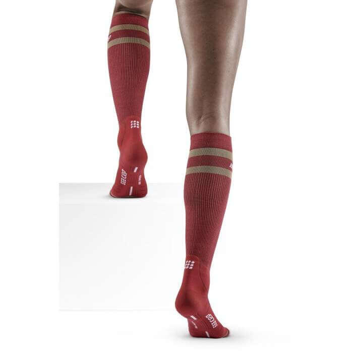 Sosete compresie inalte - hiking 80`s socks tall W - berry | sand 4/7