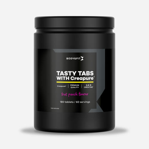 BODY&FIT Creapure® Tasty Tabs - Fruit Sensation - 180 stuks (2 maanden)
