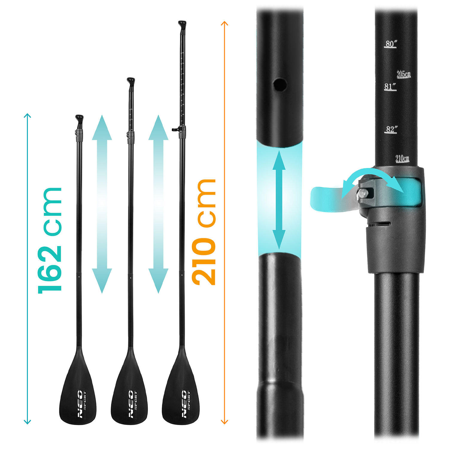 Deska SUP do pływania pompowana Stand Up Paddle Aquasurf 320cm Neo-Sport 6/7