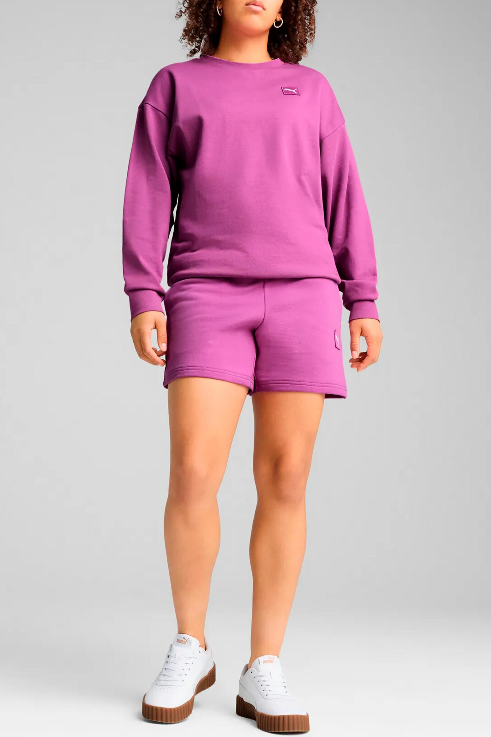 Puma Short Essential Elevated Mid-rise 5" Morado 5/5