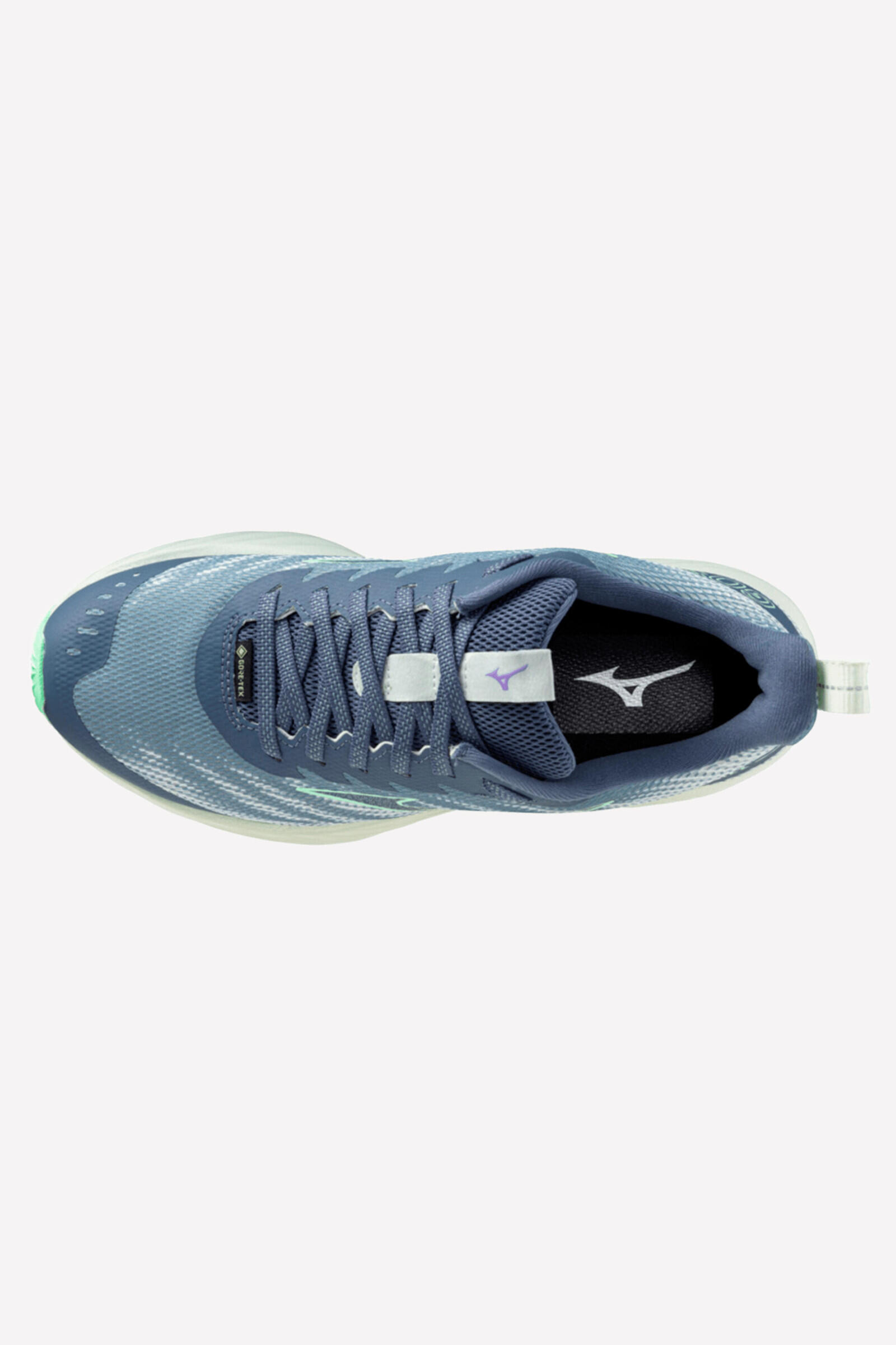 Mizuno Zapatillas Wave Rider Gtx Wos Azul/verde 3/4