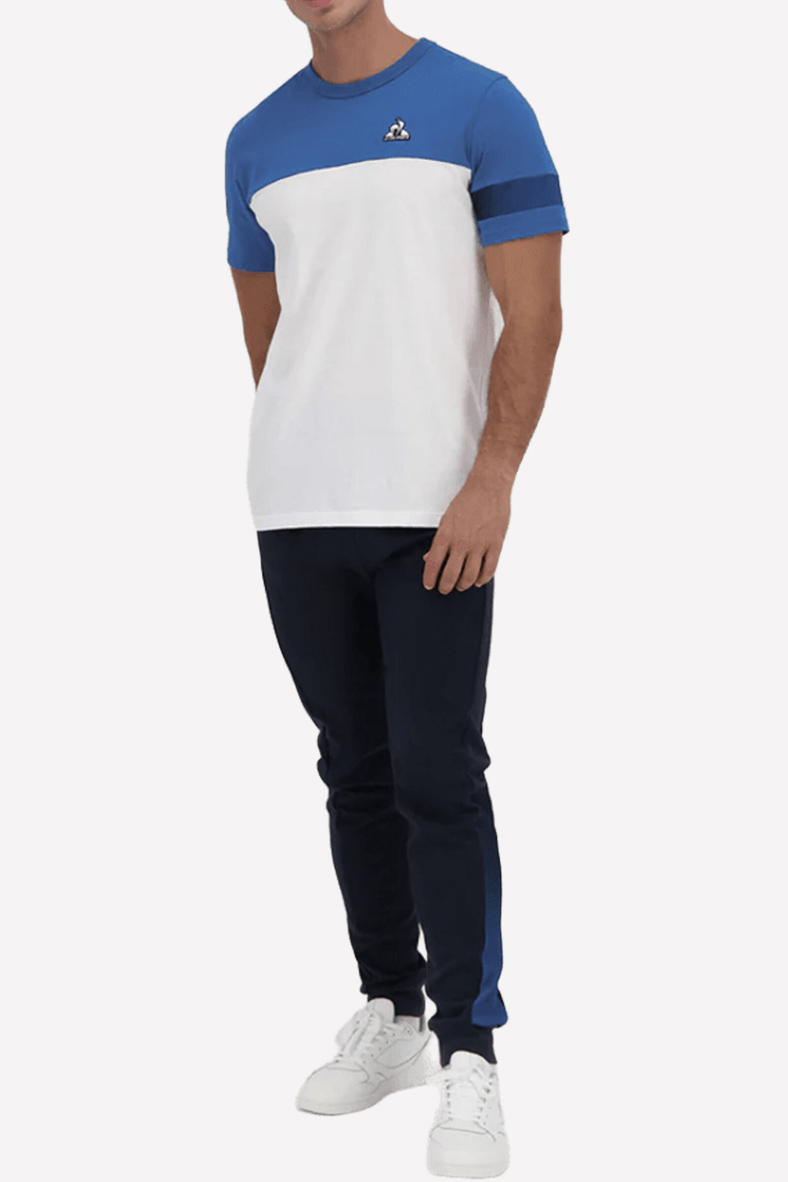 Camiseta Hombre Le Coq Sportif Heritage Blanca/Azul 5/5