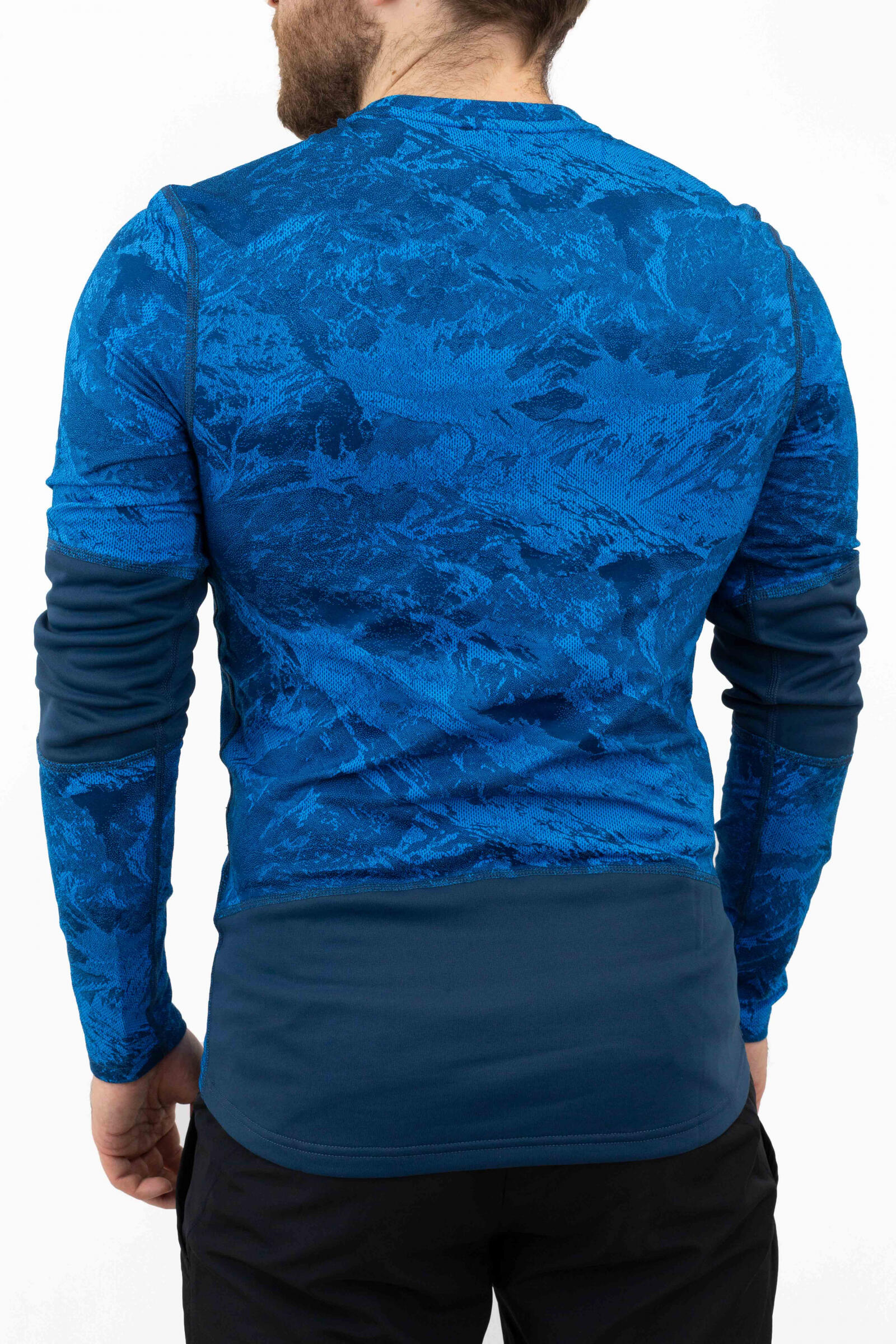 Odlo Camiseta De Manga Larga Whistler Eco Azul/negro 3/4