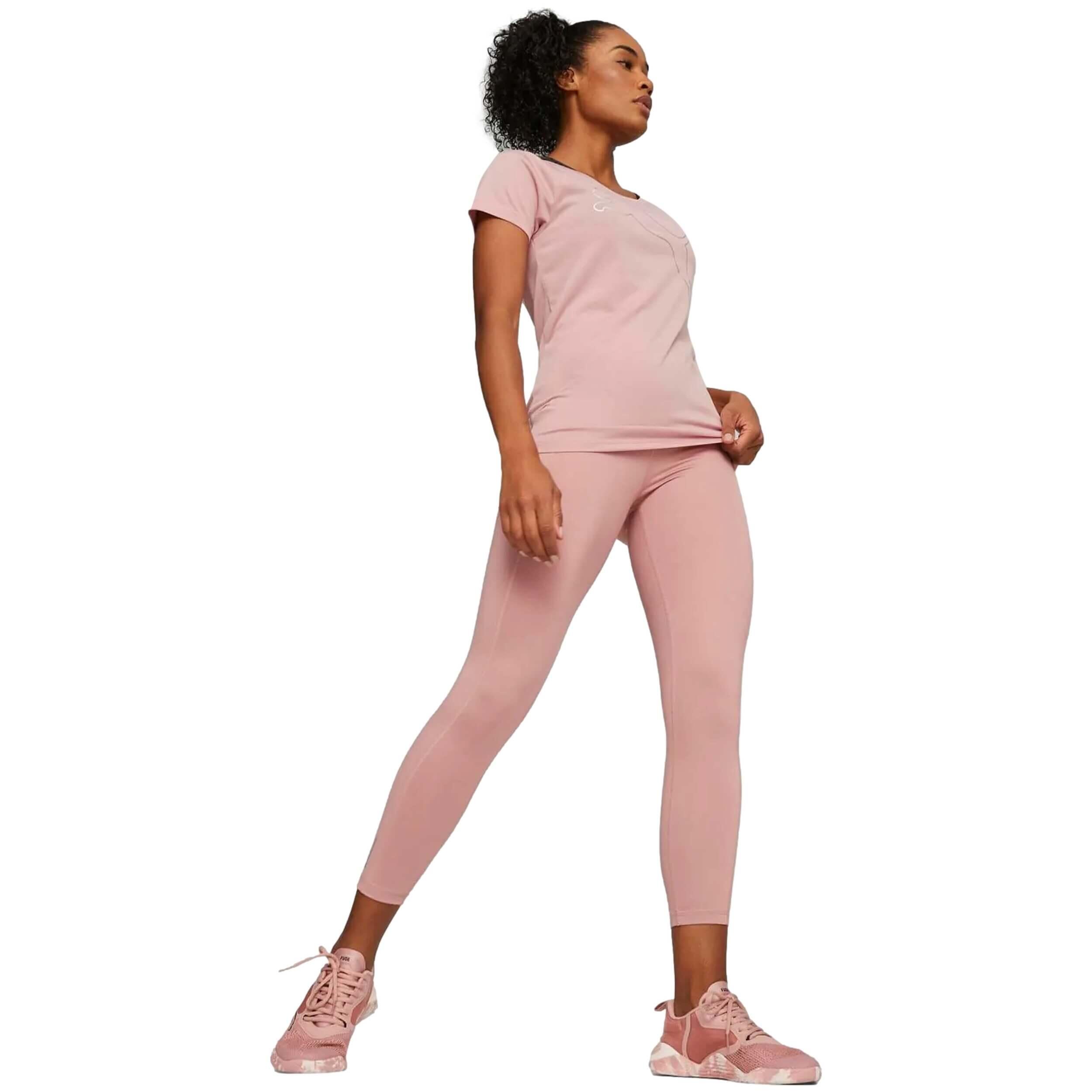 T-shirt à manches courtes femme Puma Train Favoriterse Rose clair 5/5