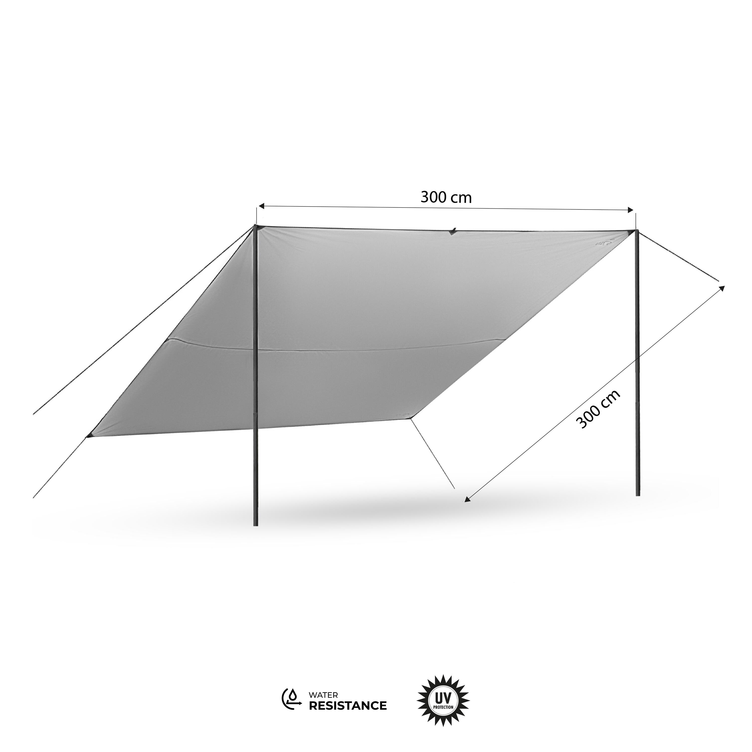 Bâche de camping 300 x 300 cm Nils Camp 3/7