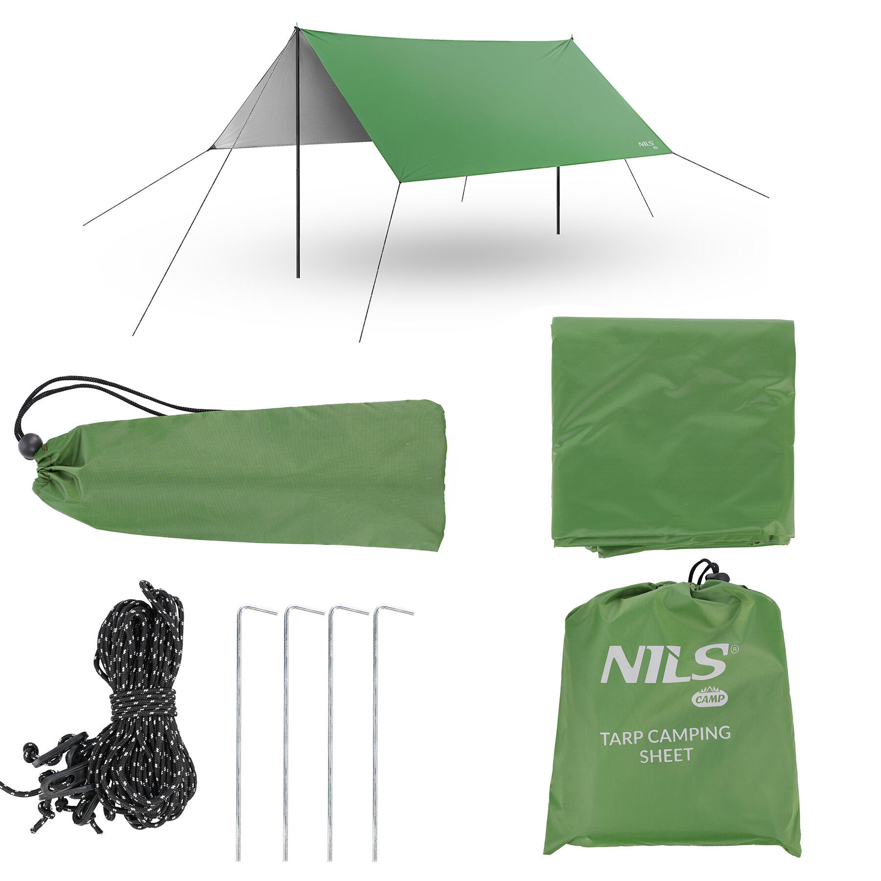 Bâche de camping 300 x 300 cm Nils Camp 4/7