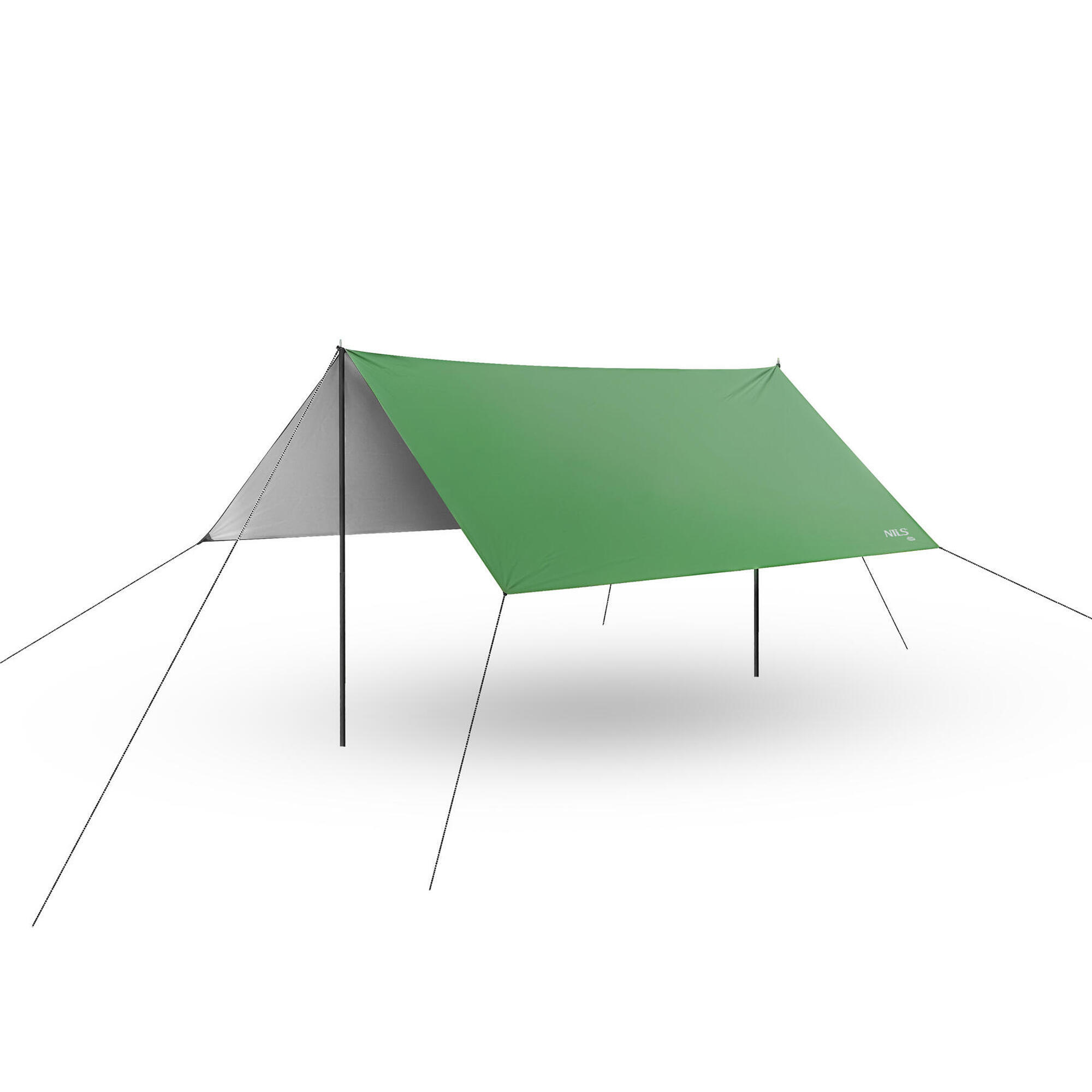 Nils Camp - Bâche De Camping 300 X 300 Cm Nils Camp - Tente De Toit - Noir|vert - 2 Places - Decathlon