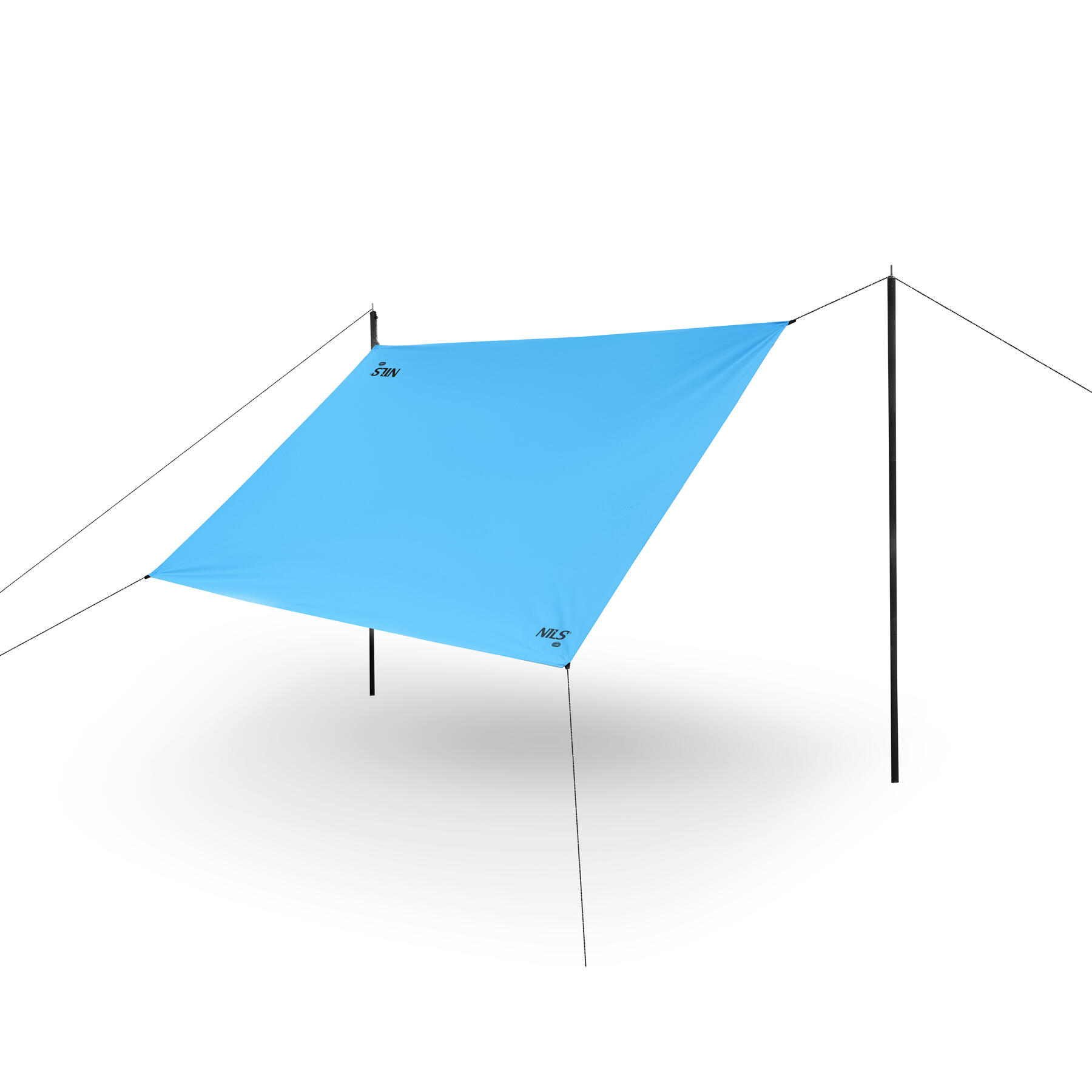 Nils Camp - Bâche De Camping 230 X 140 Cm Nc17111 Nils Camp - Tente De Toit - Bleu|noir - 2 Places - Decathlon