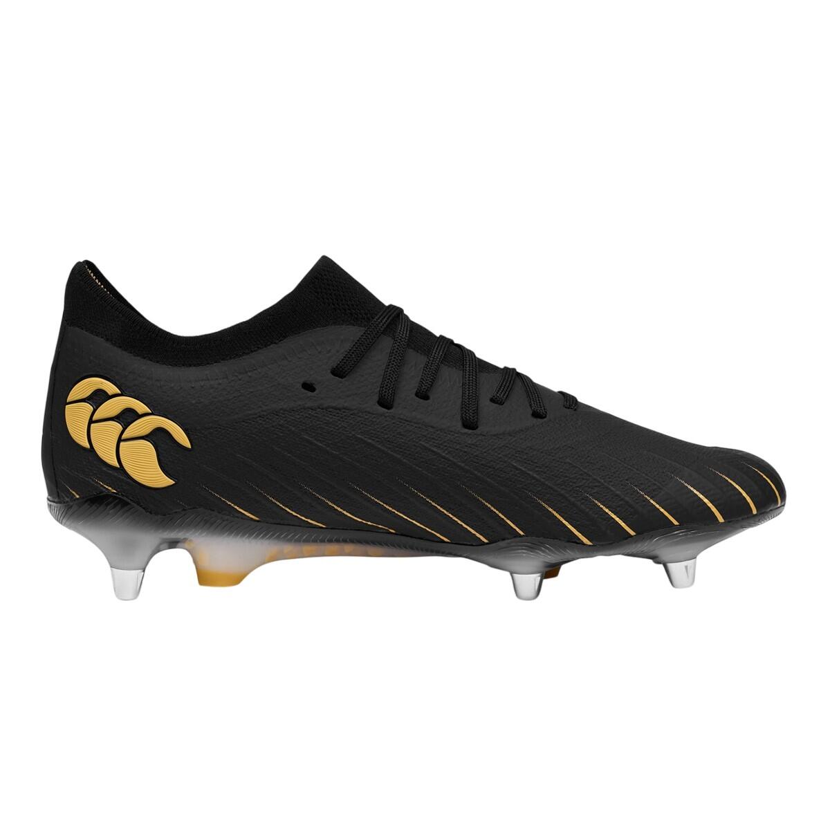 Scarpe Da Calcio Per Terreno MorbidoUomo Canterbury Speed Falcon Team Nero Oro 3/3