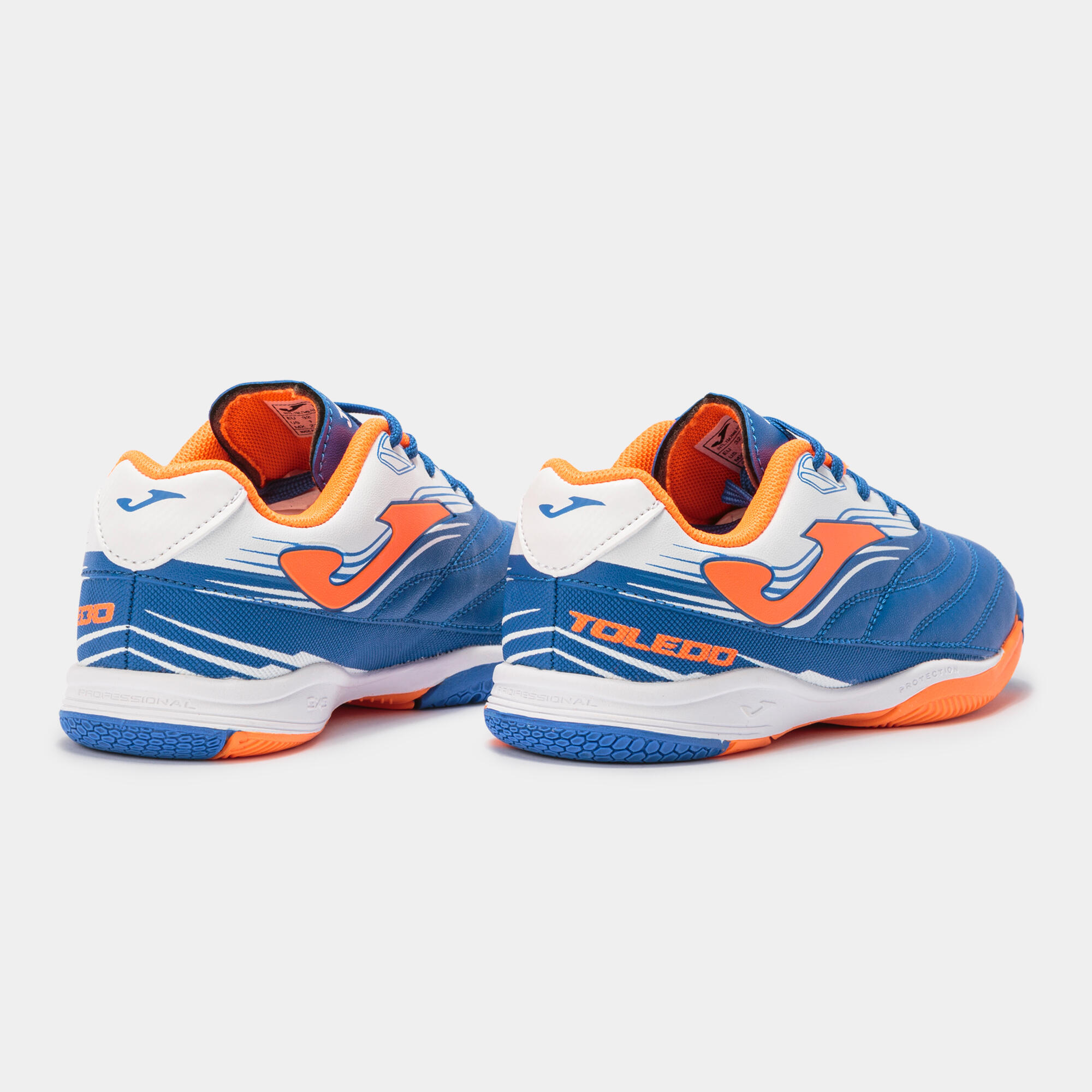 Zapatillas fútbol sala Niños Joma Toledo jr 21 in royal naranja 3/5