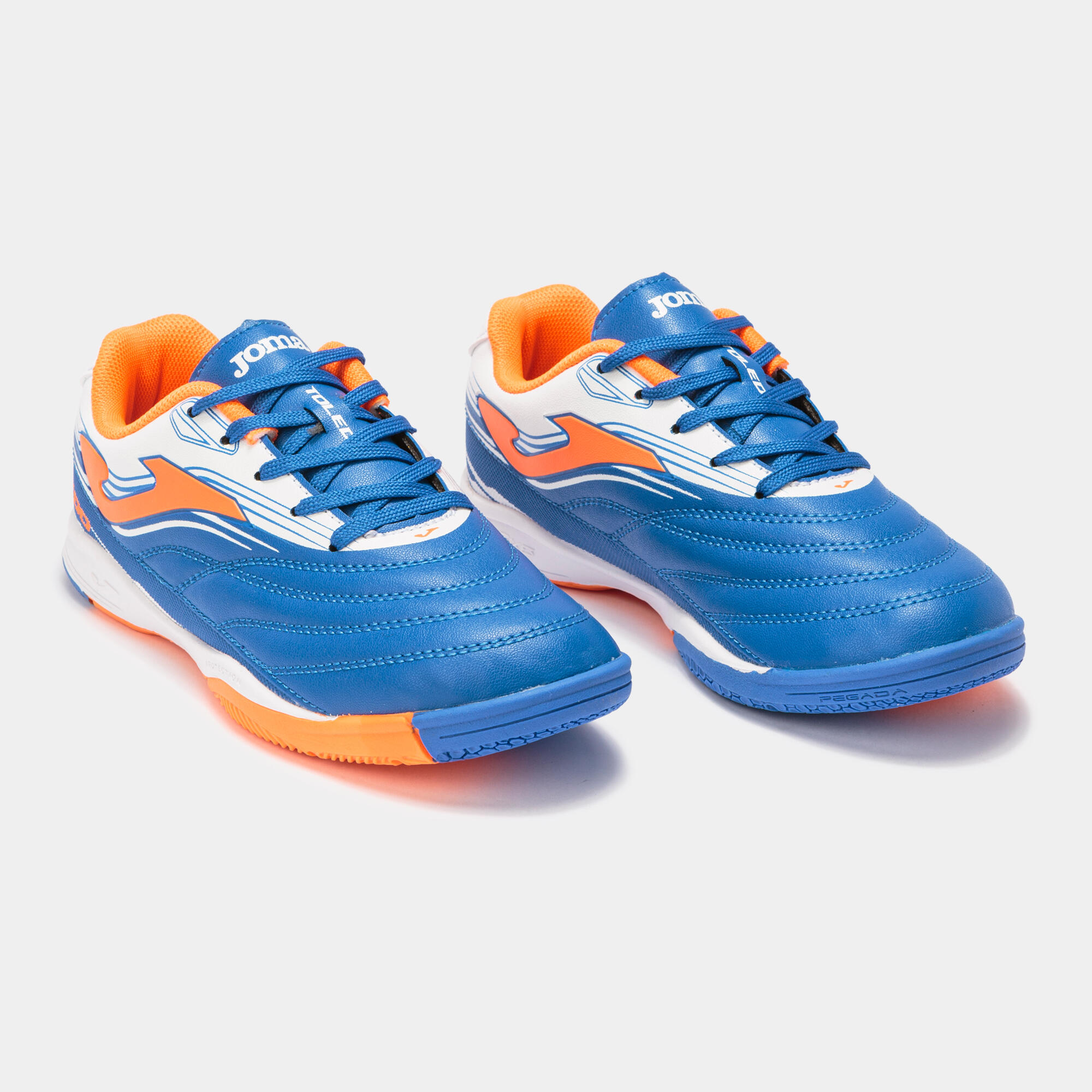 Zapatillas fútbol sala Niños Joma Toledo jr 21 in royal naranja 2/5