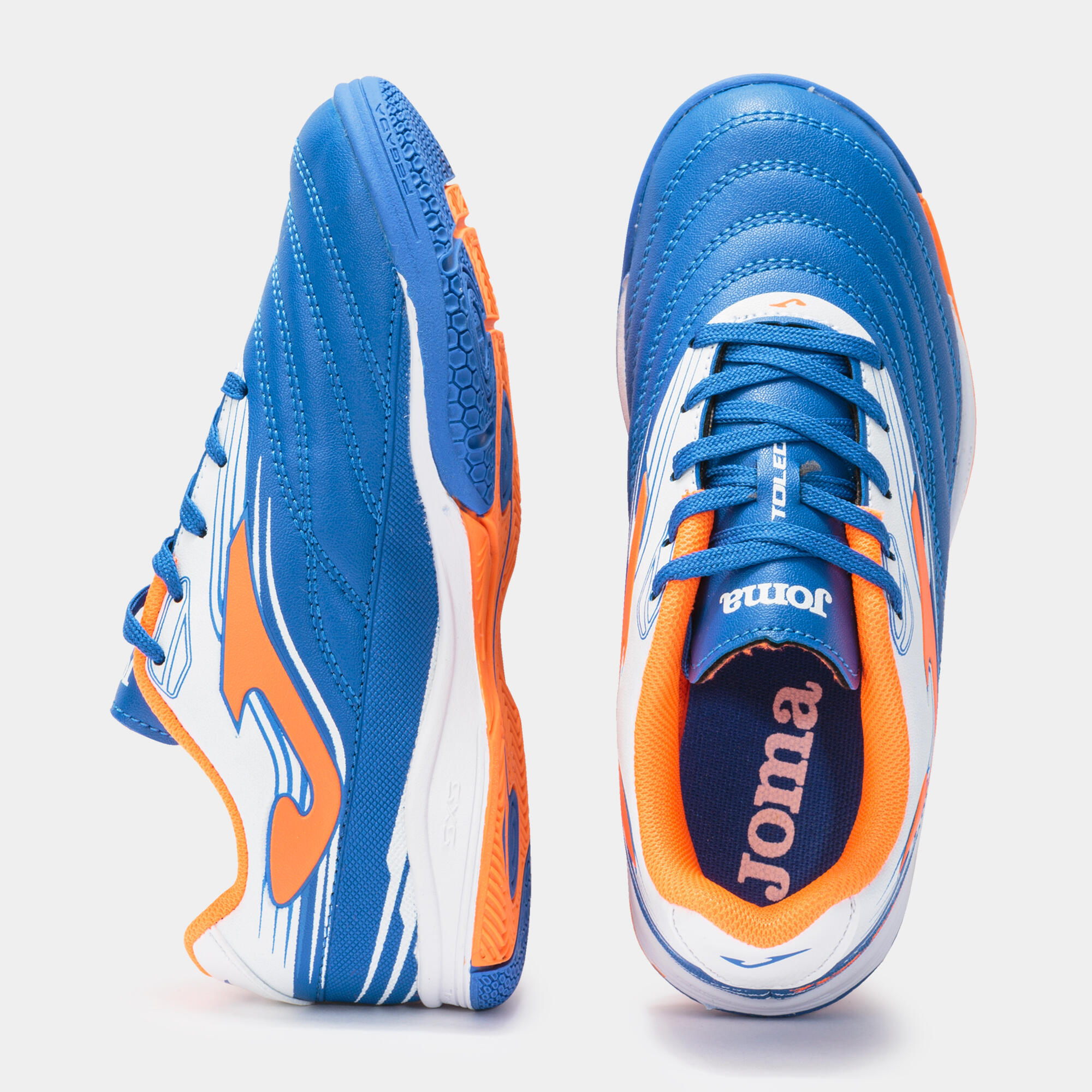Zapatillas fútbol sala Niños Joma Toledo jr 21 in royal naranja 4/5