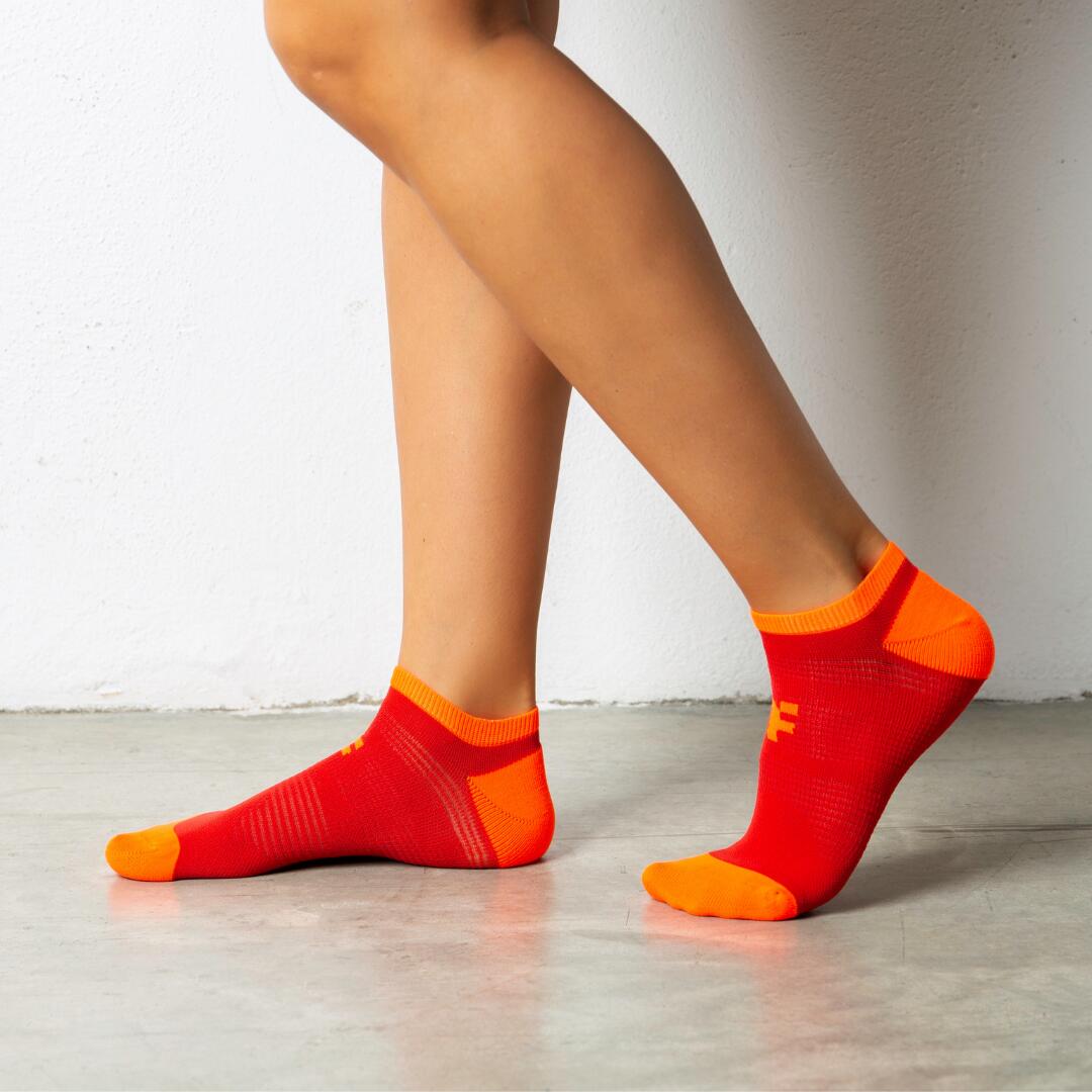 Meias de corrida Ultra Low Fyke Vermelha 2/2