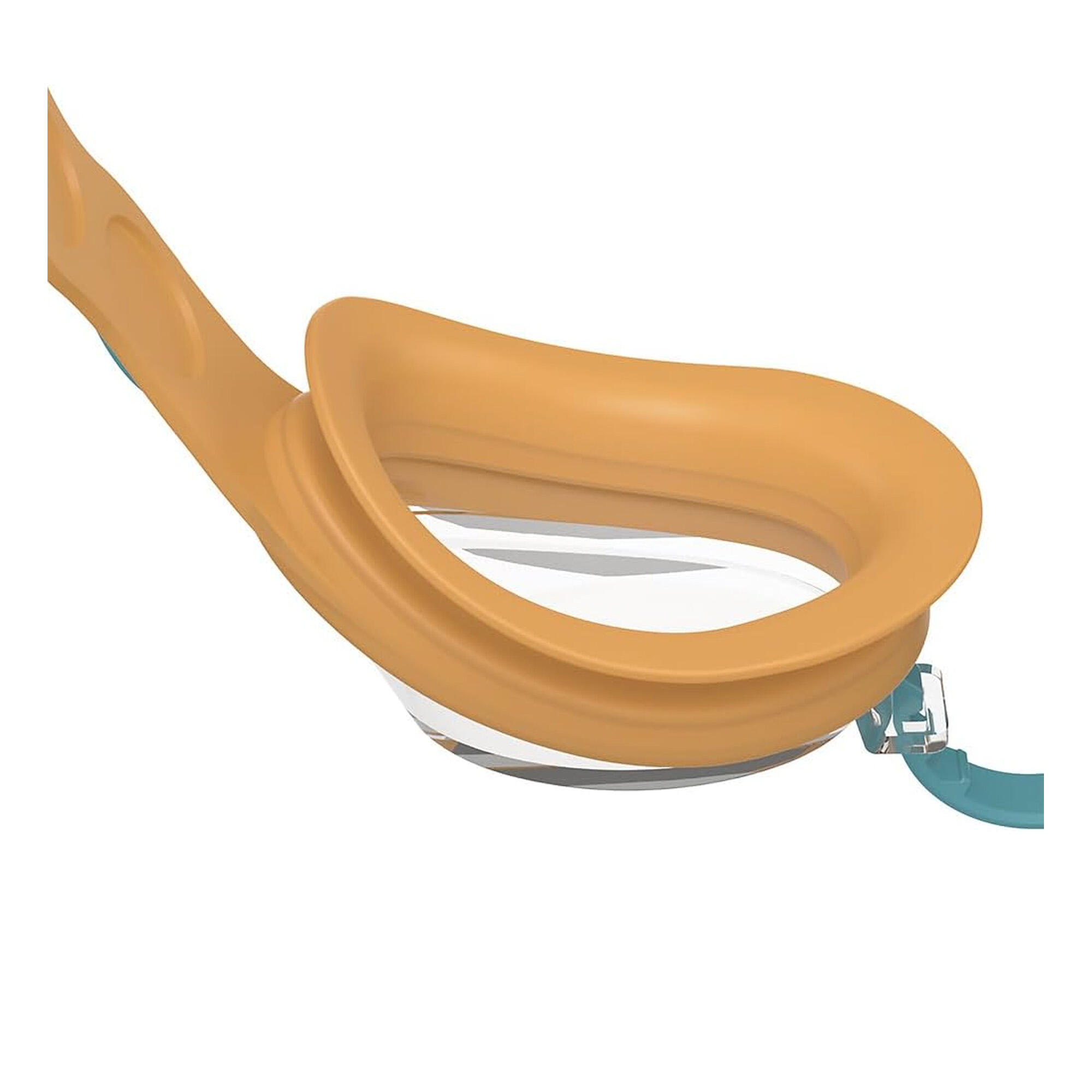 "2024" Schwimmbrille Gepunktet für Kinder Orange/Grün 3/3