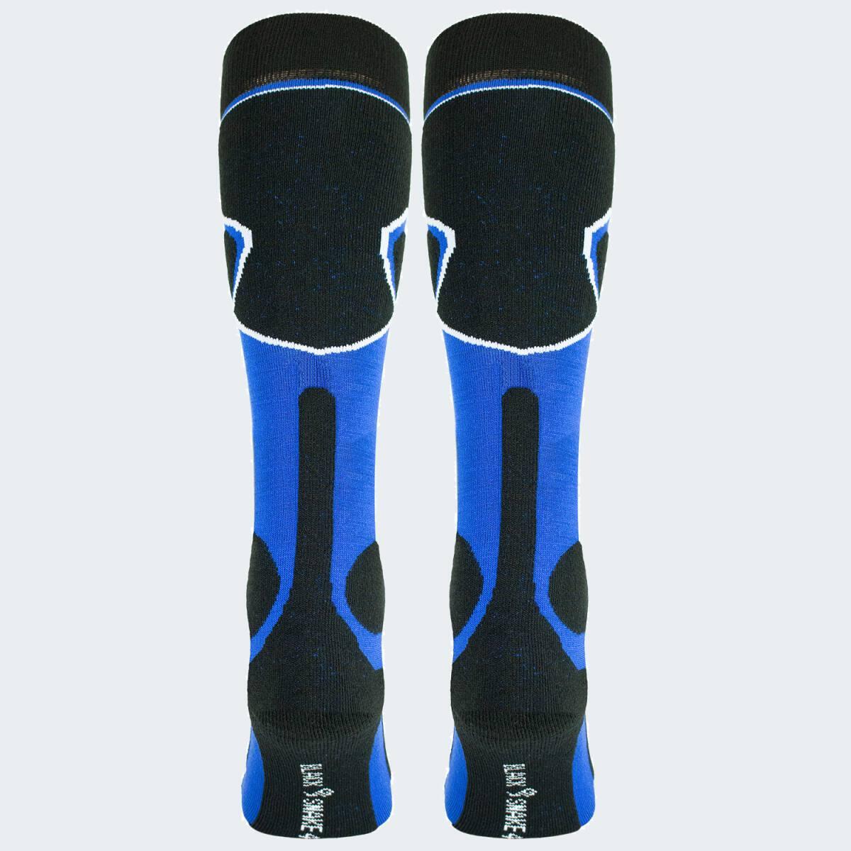 Skisocken 'high protection' | Damen und Herren | gepolstert | Schwarz/Blau 2/5