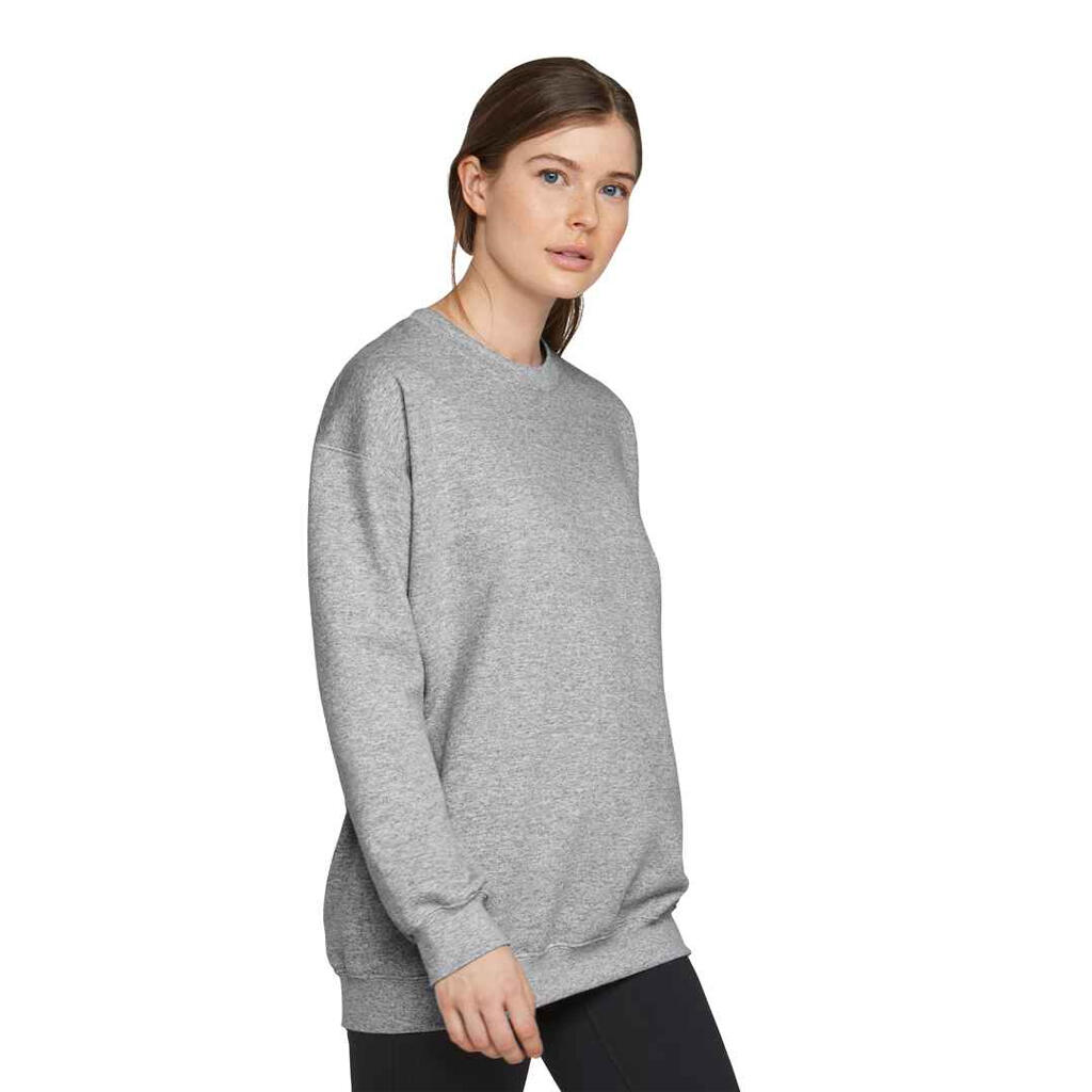 Felpa Semplice Girocollo Uomo Gildan Softstyle Grigio Freddo 4/4