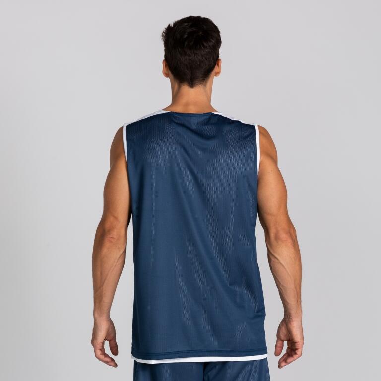 Ensemble basket-ball Garçon Joma Reversible bleu marine blanc 5/5