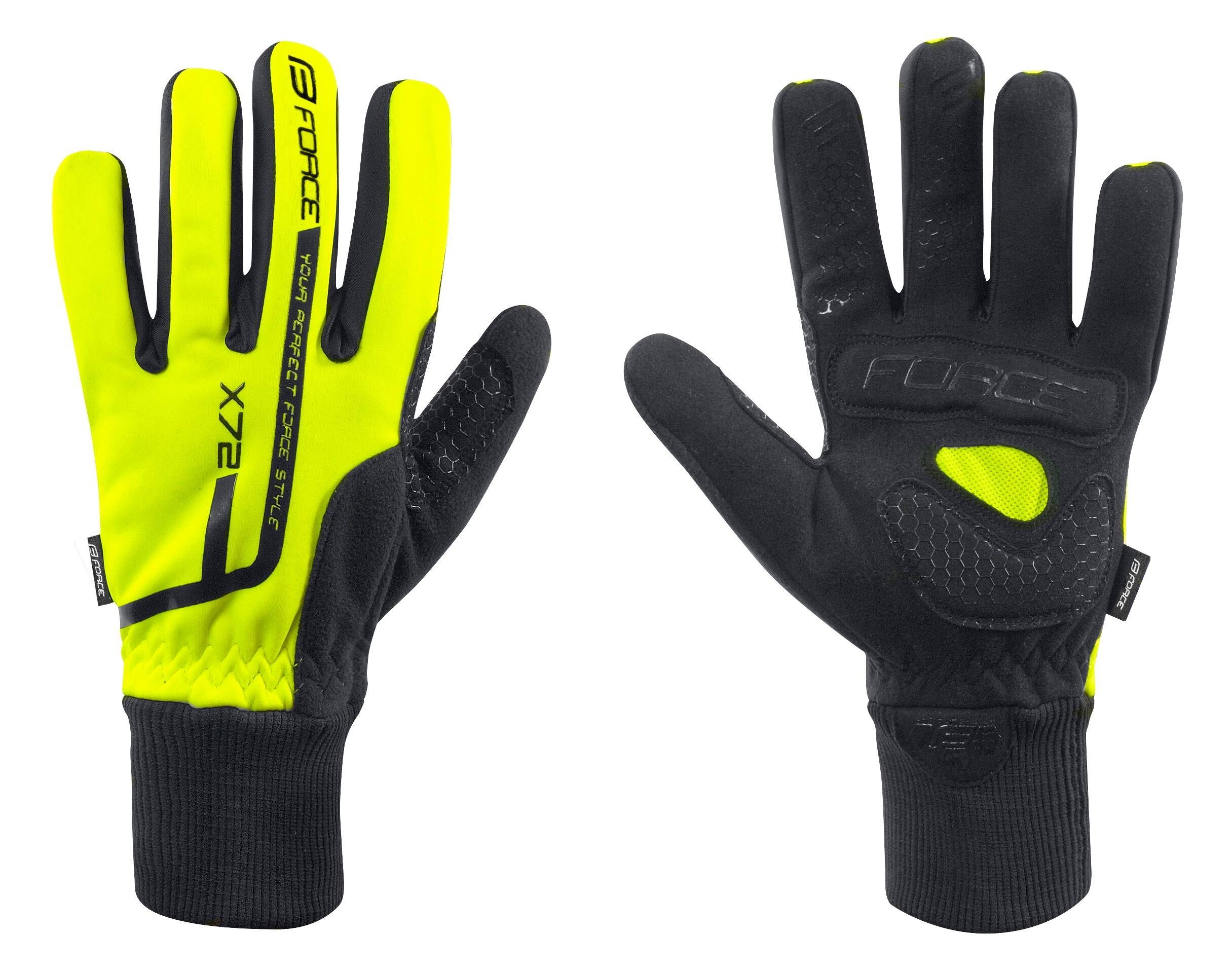 Manusi iarna Force X72 Galben Fluo M