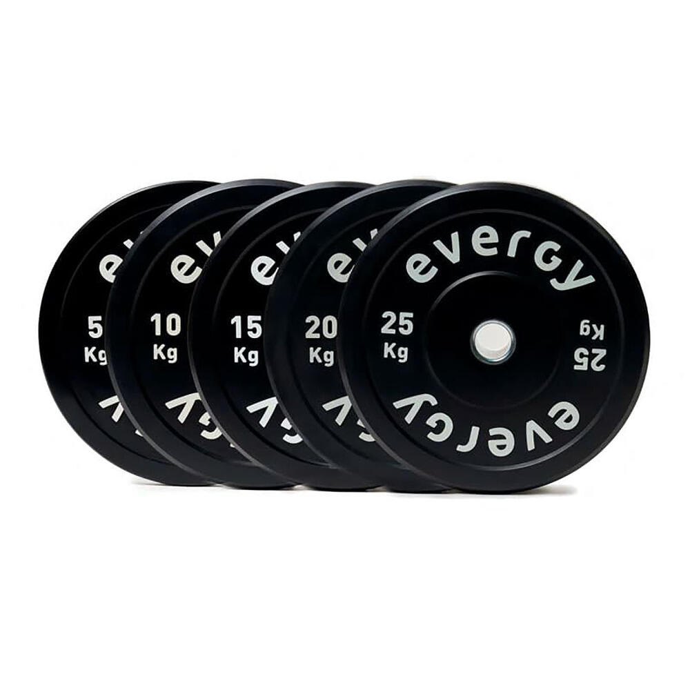 Disco bumper basic plus evergy 5kg musculación 2/4