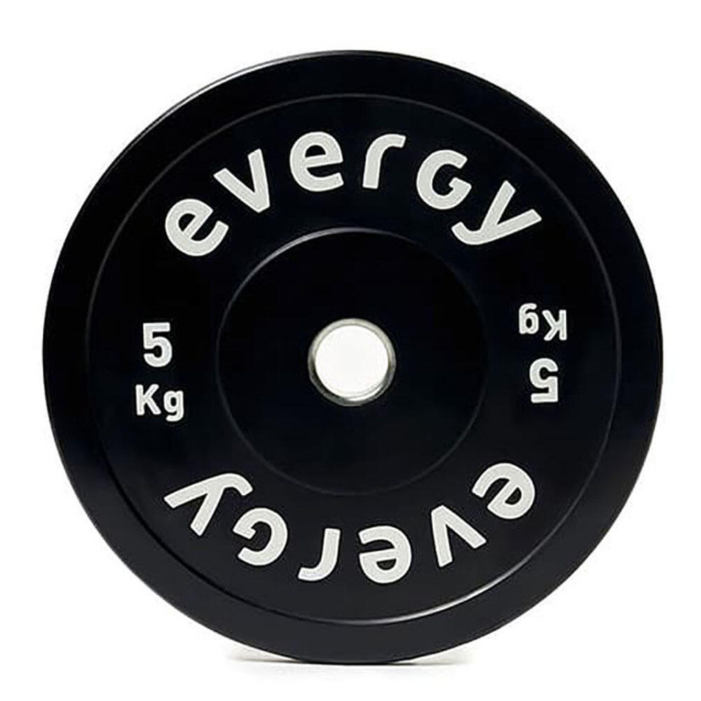 Disco bumper basic plus evergy 5kg musculación 1/4
