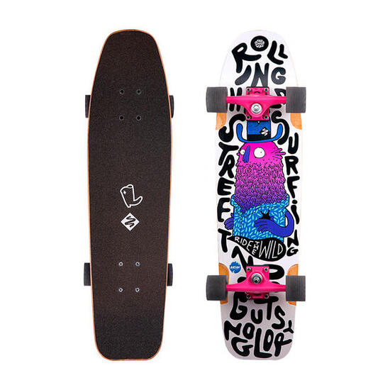 Skateboard Double Kick Freeride 31" Ride The Wild