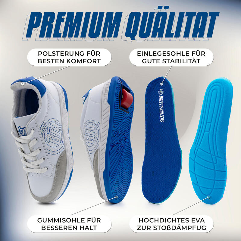 Breezy Origin White/Blue Pantofi Cu Roți - Alb - 33