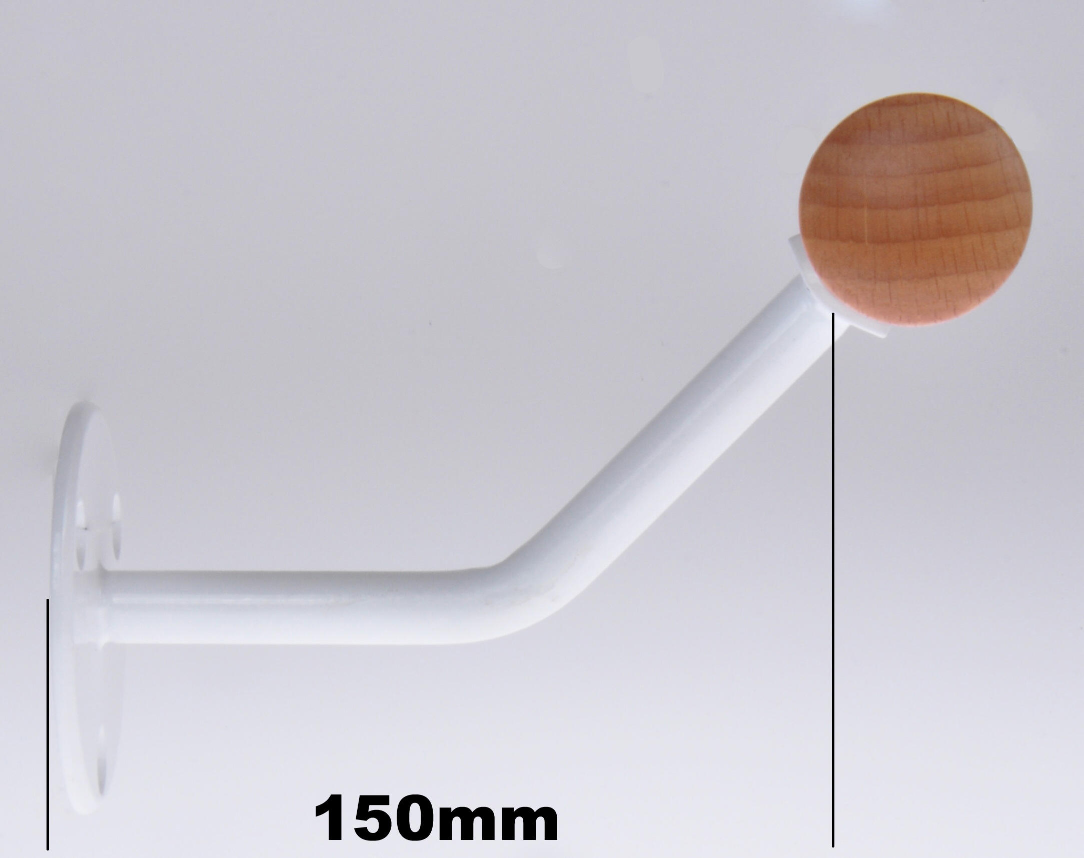 KOMFOTTEU Barre De Danse Classique Murale – Bois De Hêtre 38mm, Charge 100kg, Supports Métalliques, 120cm, Pour Yoga/Étirements