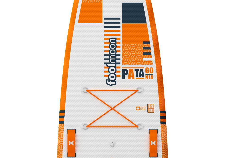 Stand Up Paddle Patagonia 14.0 aufblasbar weiss/orange 14' 30" 6" 3/7