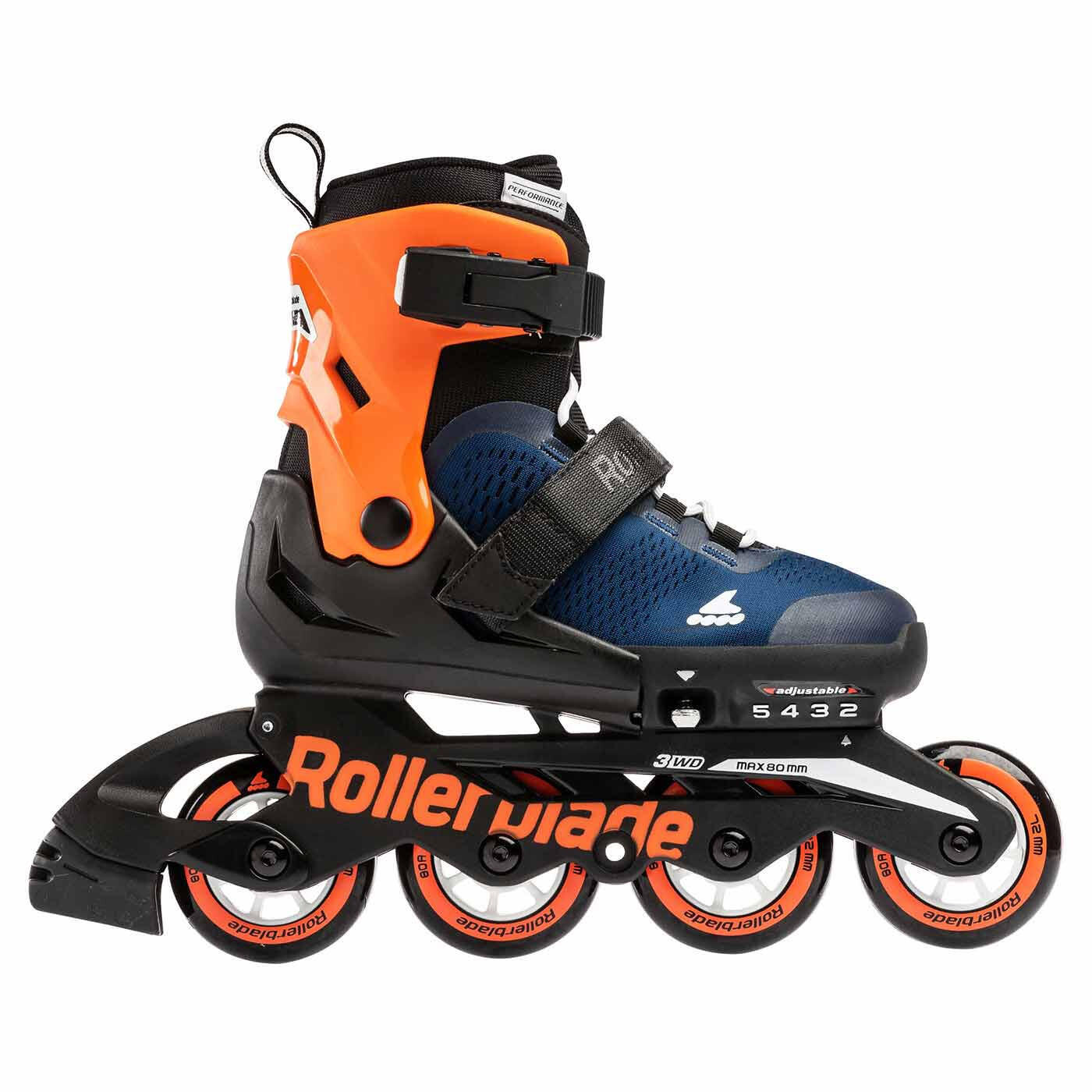ROLLERBLADE MICROBLADE, BLU NOTTE/ARANCIO, 28-32 6/7