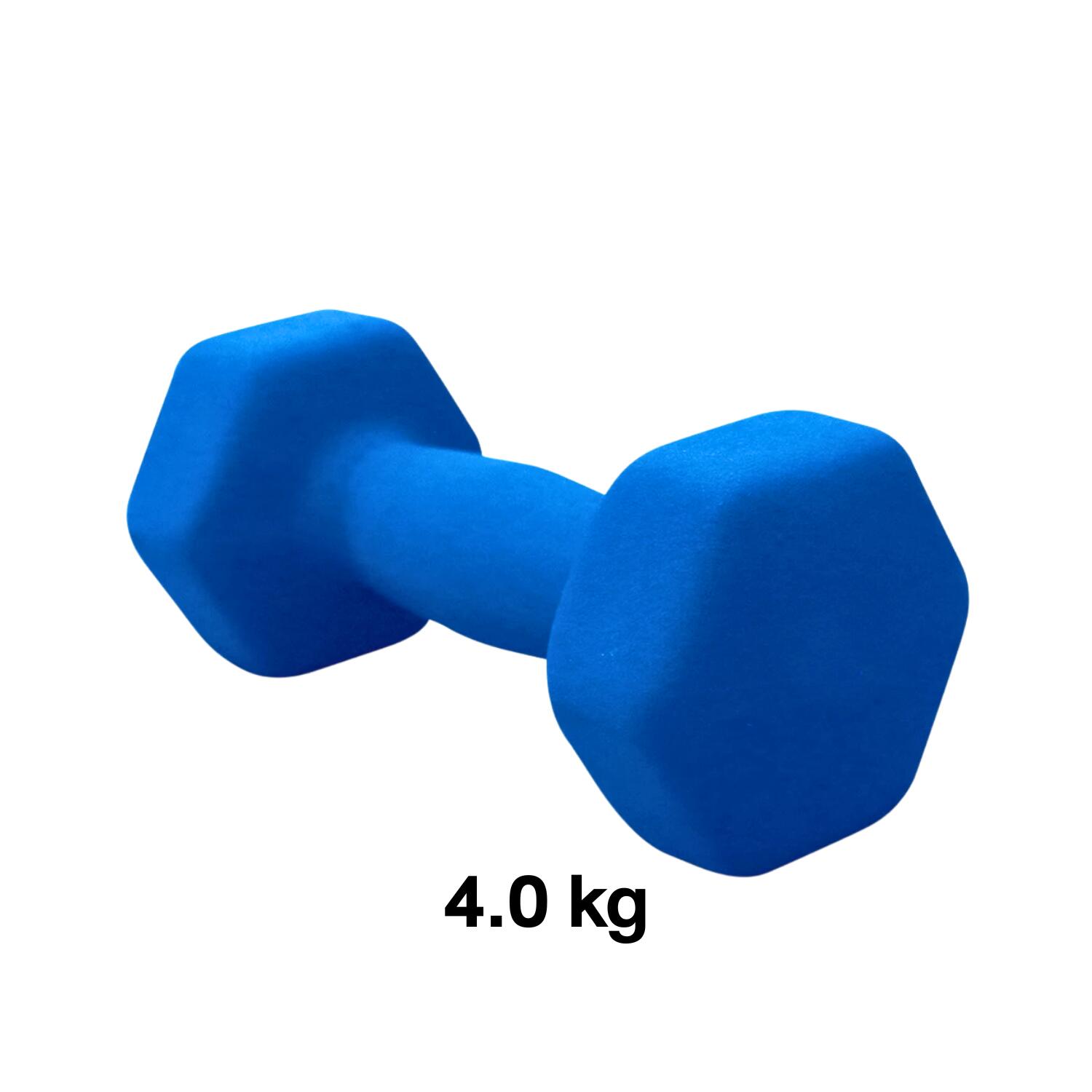 Dumbbell Neoprene 4 kg, 1PC. Random Color - Homefittools