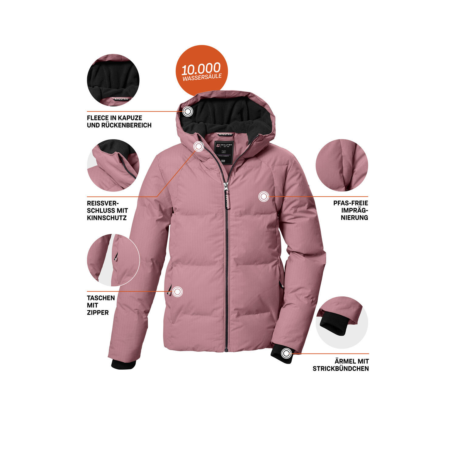 Kinder, Mädchen Steppjacke KOW 357 GRLS QLTD JCKT 5/6