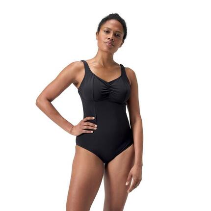 Maillot De Bain 1 Pièce SHAPING AQUANITE Femme (Noir)