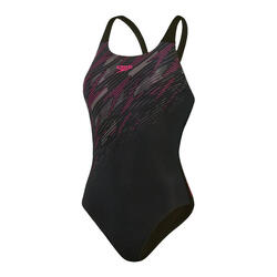 Maillot De Bain 1 Pièce HYPERBOOM PLACEMENT Femme (Noir / Rose)