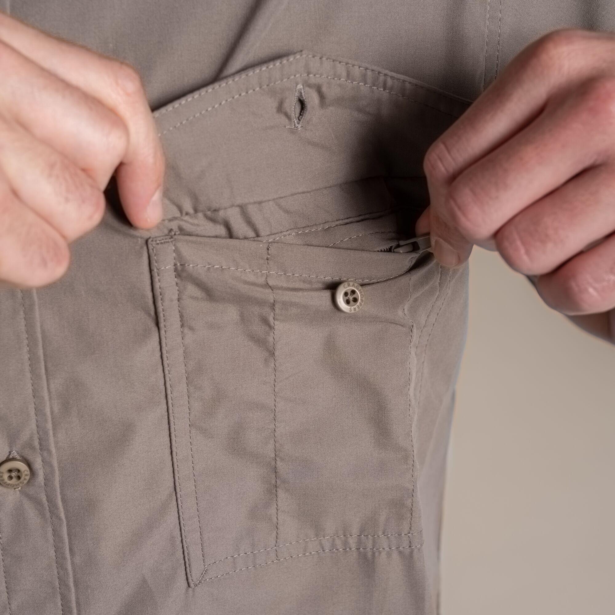 Camicia da uomo Kiwi a maniche corte con protezione contro gli insetti 4/6