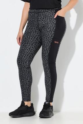 Damen Sport-Leggings schnelltrocknend Taschen recycelt