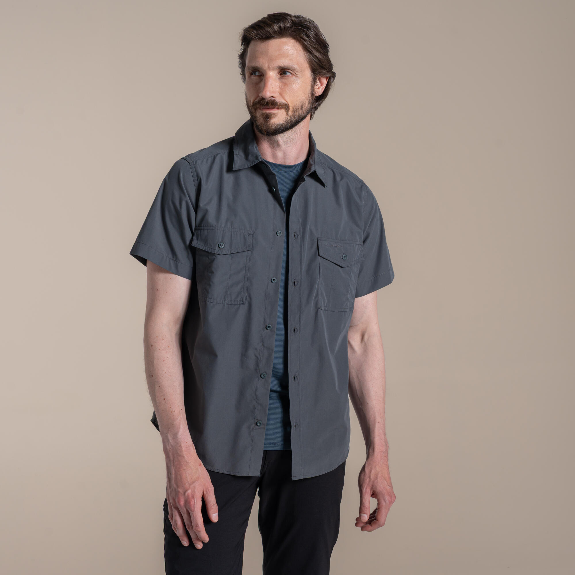 Craghoppers - Chemise Anti-insectes À Manches Courtes Kiwi Pour Homme - Chemise Manches Longues - Gris - Decathlon
