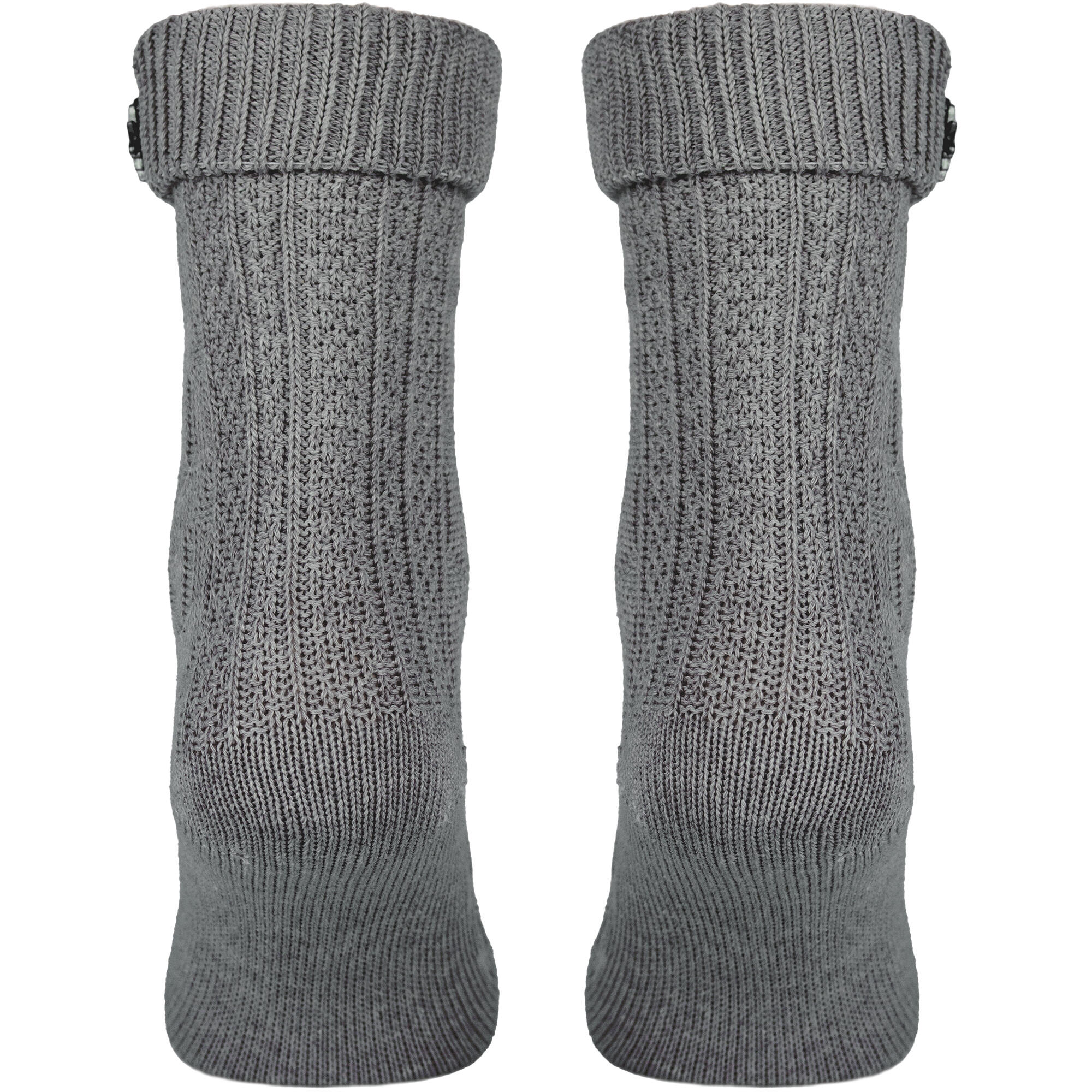 Socken mit Zopfmuster | Trachtenstil | Damen & Herren | Grau 5/6