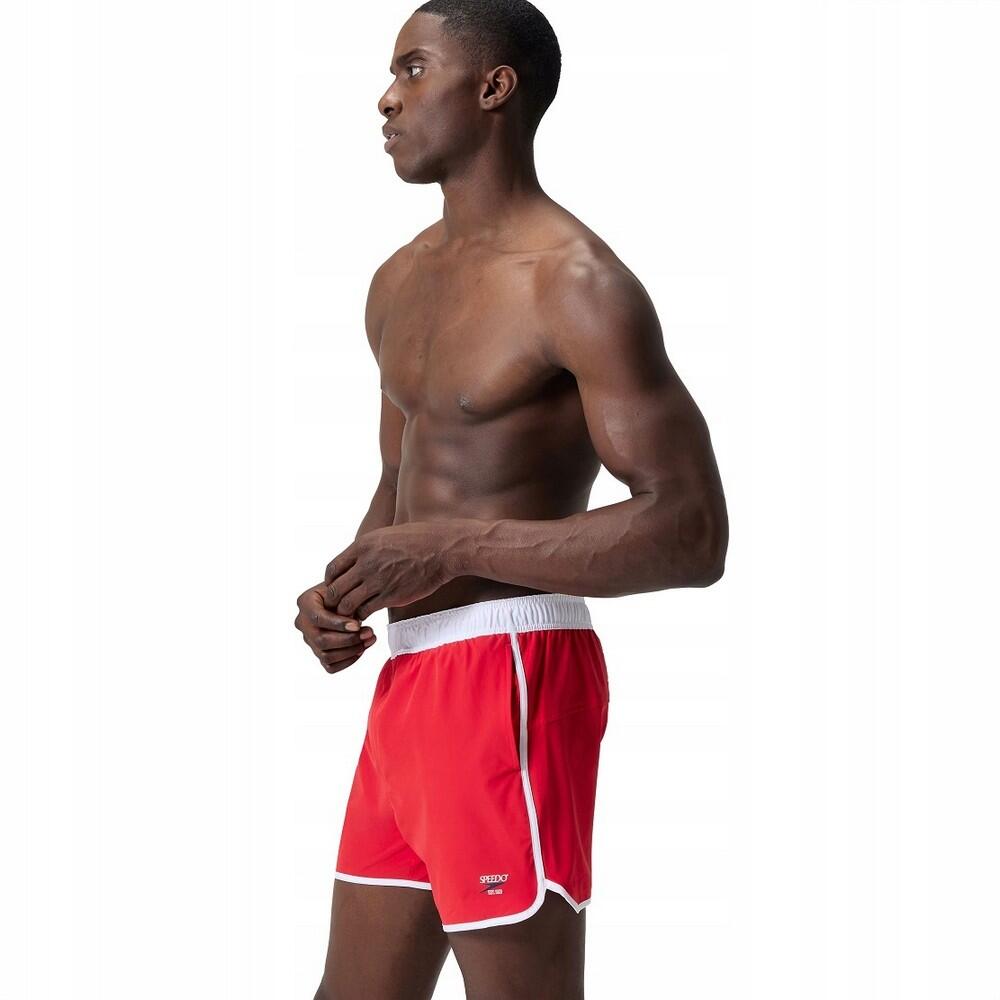 Short De Bain Style Logo VOLLEY Homme (Rouge) 3/4