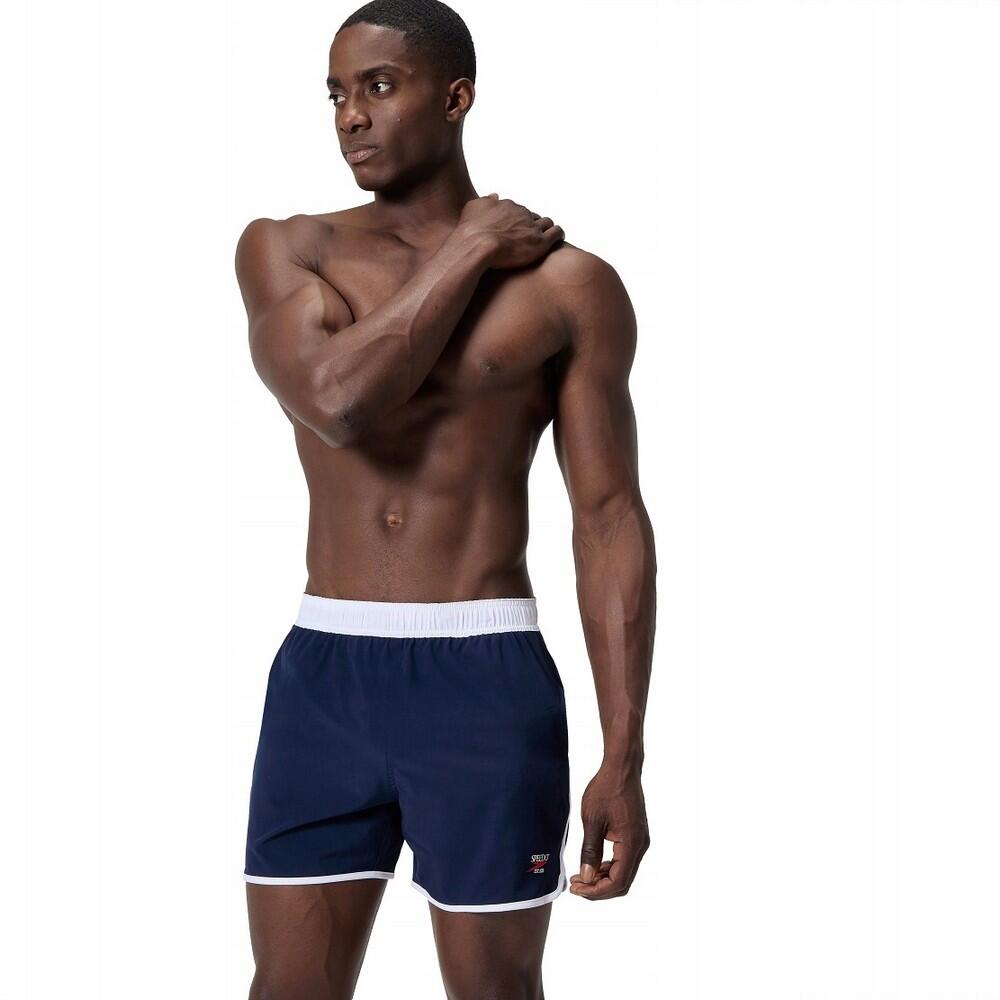 Mens Volley Logo Swim Shorts (Navy)