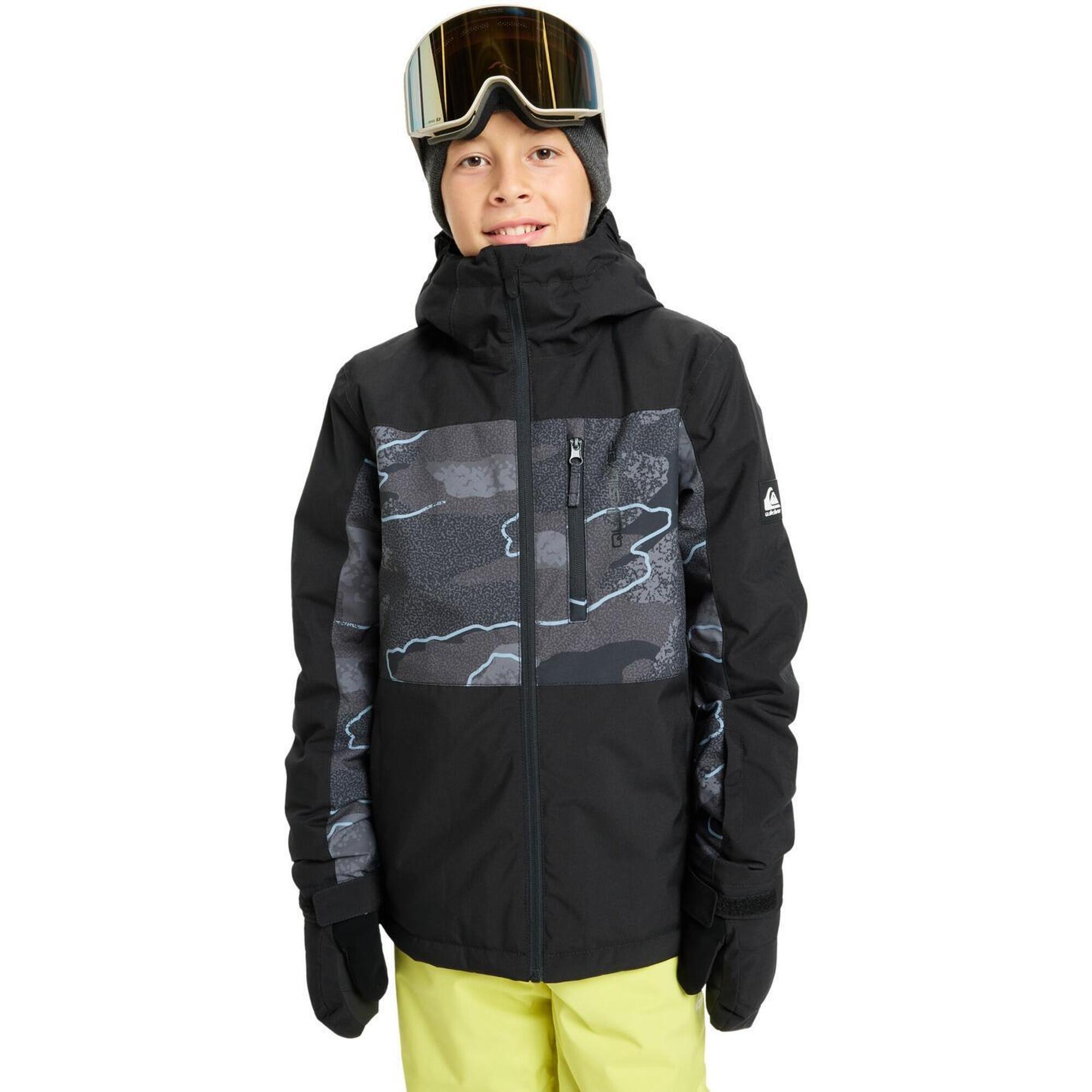 Quiksilver - Veste De Snow Technique Side Hit Printed Noir Garçon - Doudoune Synthétique - Multicolore - Decathlon