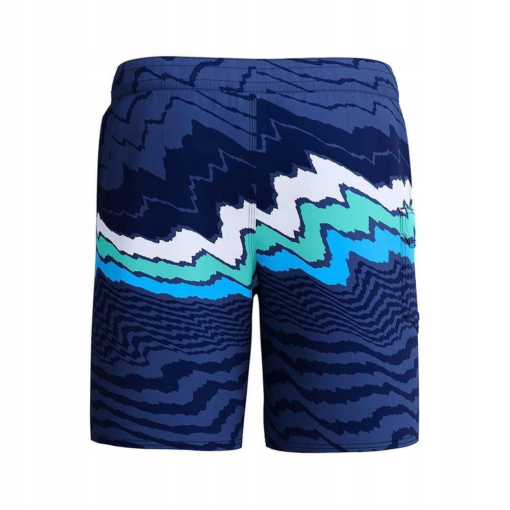 Boardshort Style À Rayures Homme (Bleu Marine) 2/4