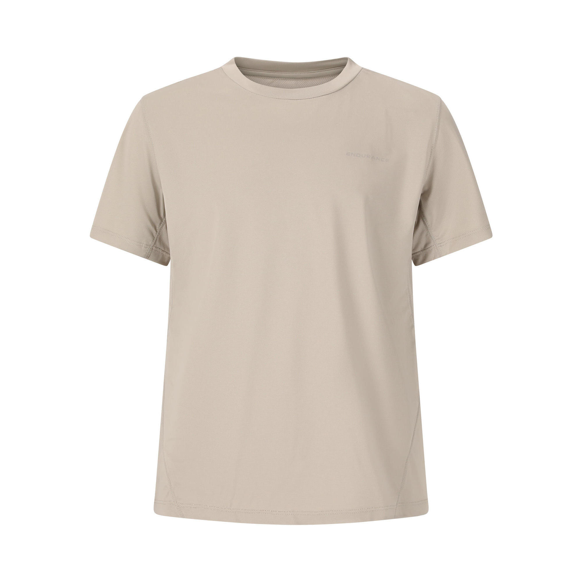 Endurance - T-shirt Nane - T-shirt Manches Courtes - Beige|gris - Decathlon