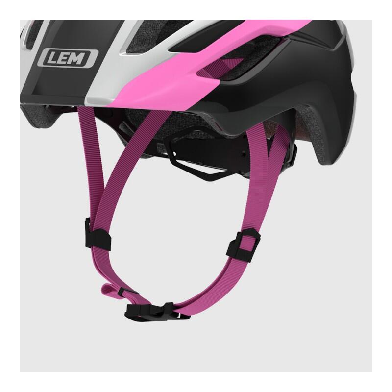 CASCO DA CICLISMO PER BAMBINI PER BICICLETTA SCOUT NERO-ROSA 3/3