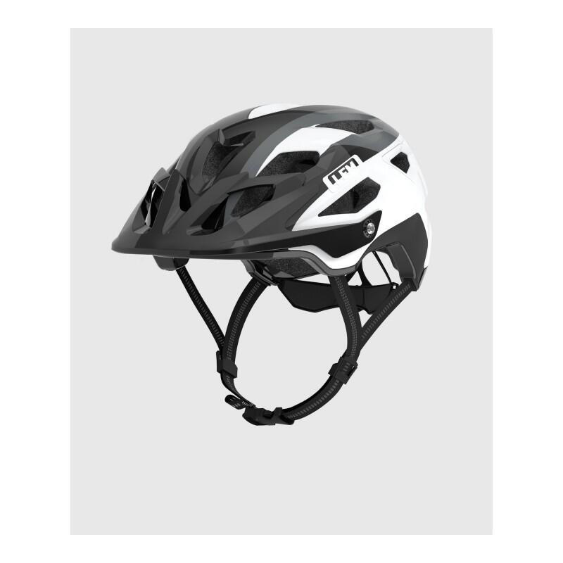 LUMA CAPACETE DE CICLISMO MTB FLOW PRETO-BRANCO T-S