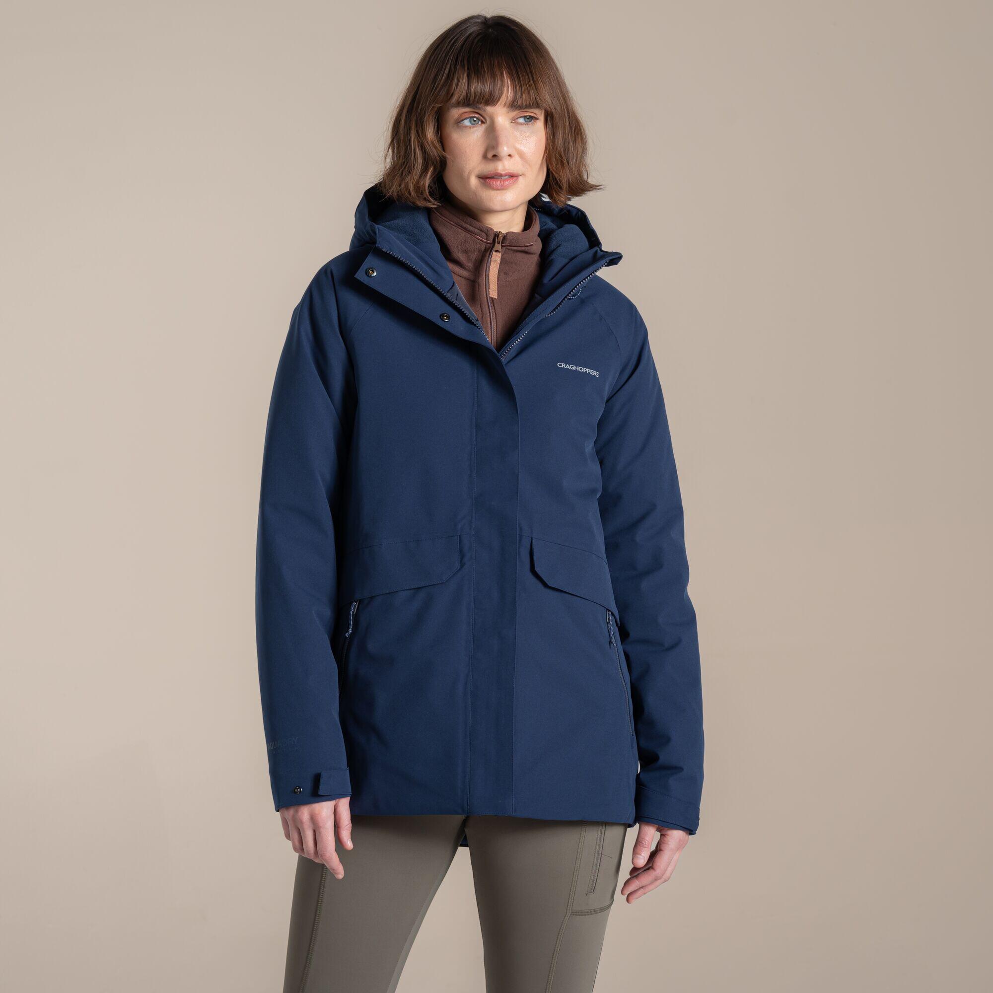 Craghoppers - Veste Matelassée Imperméable Et Respirante À Capuche Caldbeck Thermic Pour Femme - Veste - Bleu - Decathlon