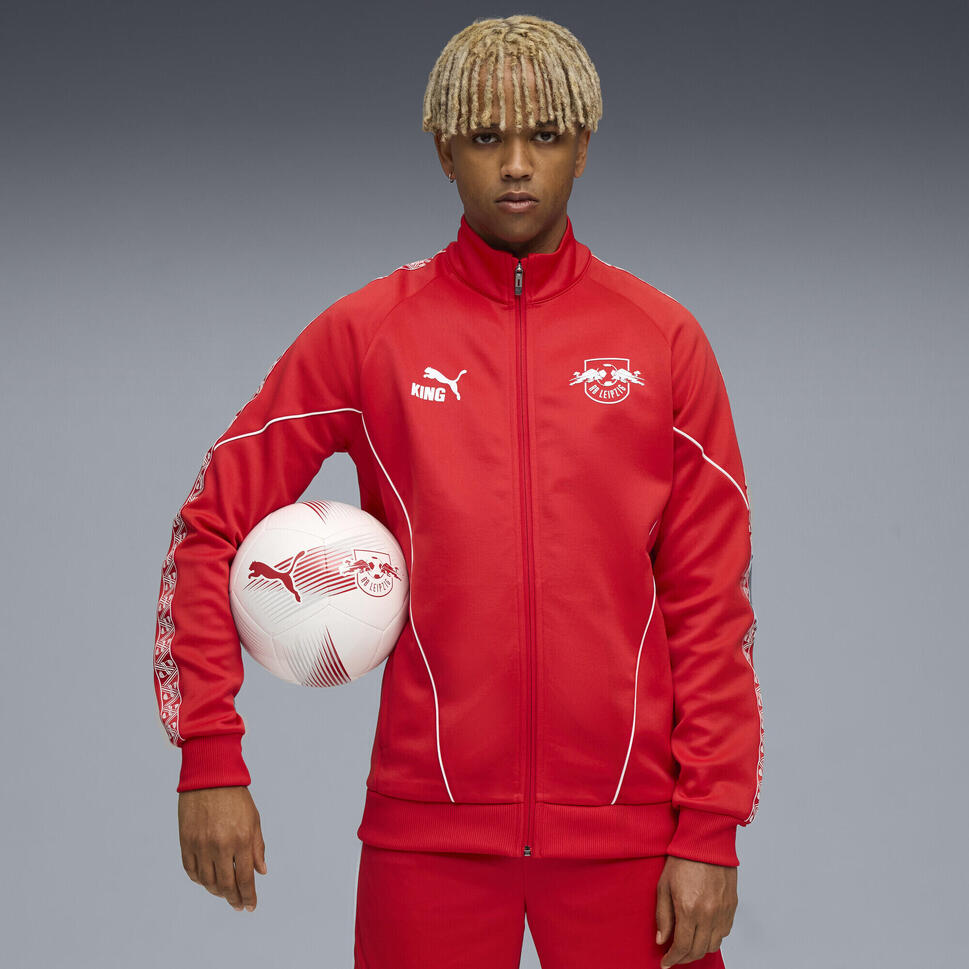 Męska kurtka RB Leipzig KING Anthem PUMA For All Time Red White